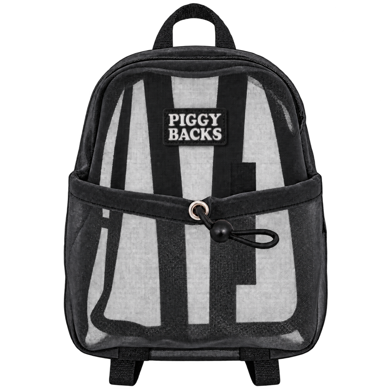 Black Encore Pack with see-through mesh and Piggy Backs patch